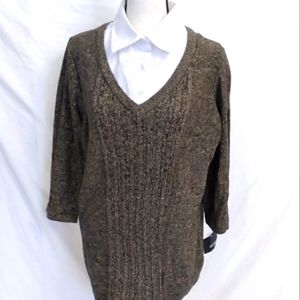 Basic Editions Woman twofer sweater sz 1X NWT